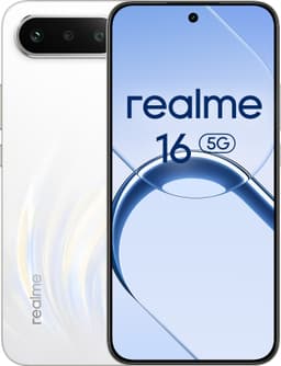 realme 16 5G smartphone 8/256GB (Luft Hvid)
