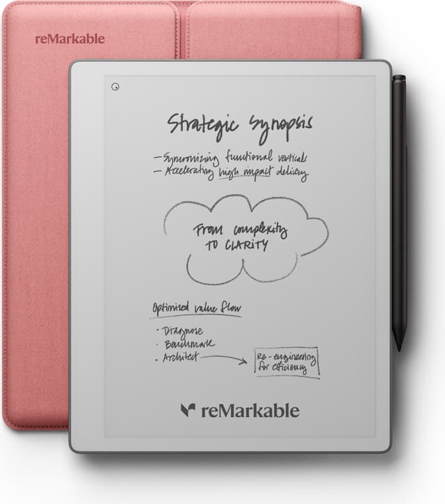 reMarkable Paper Pure, Marker Plus och Sleeve Folio (desert
