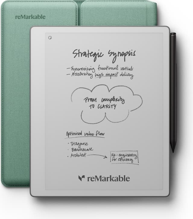 reMarkable Paper Pure, Marker Plus och Sleeve Folio (mist