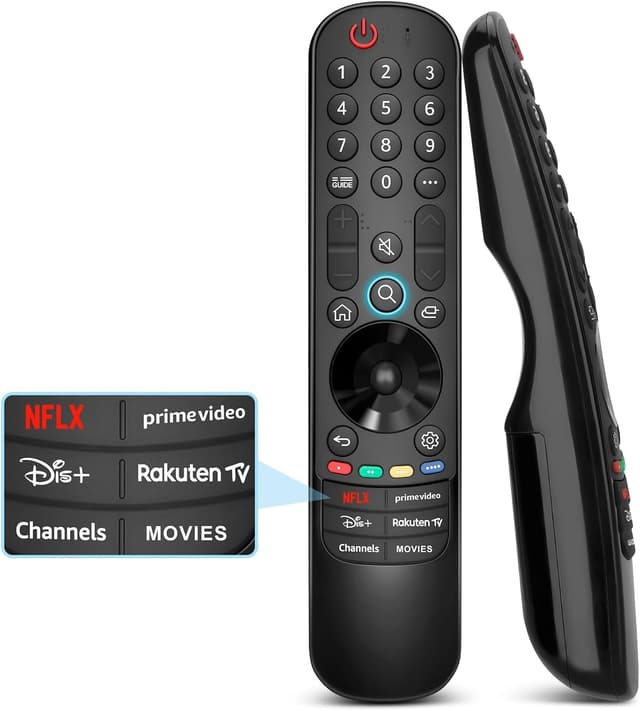 LG TV-fjärrkontroll, universell för LG Magic Remote Smart TV utan röst- och pekarfunktion, ersättning för LG Original MR24GA, MR23GA, MR22GN och MR21GA