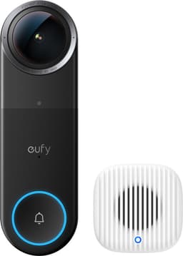Eufy S4 dørklokke med kamera + chime 2 3K (sort)
