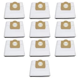 10-Pack Dammsugarpåsar - Vita, Kompatibla med Kärcher WD3 NT20 NT30