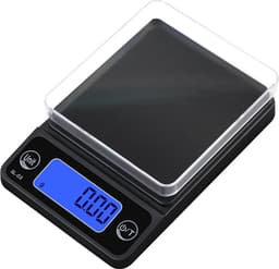 Kannettava elektroninen vaaka, pieni kahvivaaka Black M 500g / 0.1g