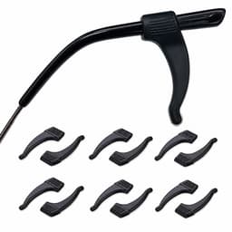 6 paria korvakoukkuja silmälaseille Black