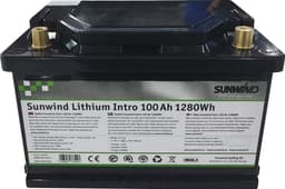 Batteri Sunwind Lithium Intro 100At / 1280 Wt