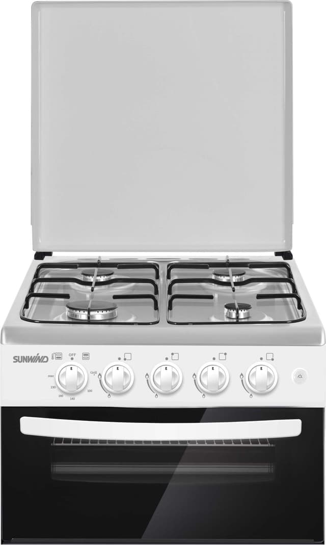 Bordkomfyr Cuisine hvit m/metallokk