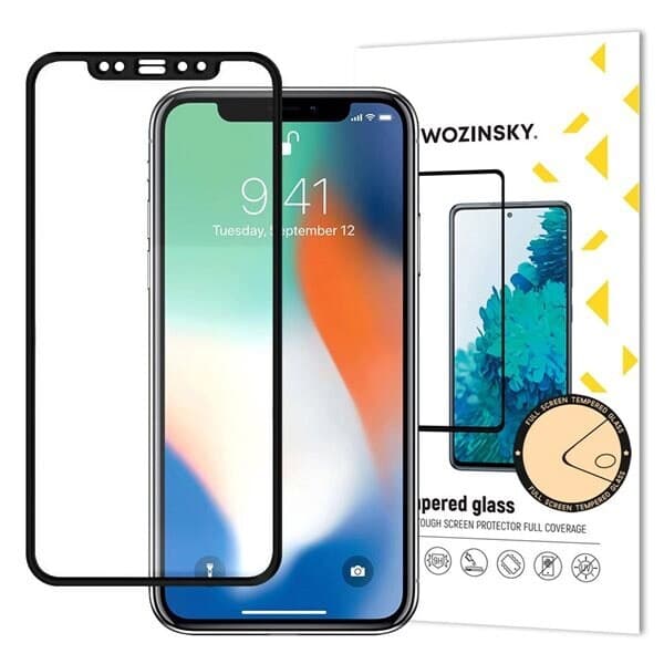 Wozinsky Case Friendly Hærdet skærmbeskytter til iPhone XR / iPhone 11 sort