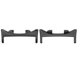 Klockarmband kompatibelt med Honor 20mm zinklegerings-konnektor för Watch GS5 och Watch Fit 2-pack Black Black