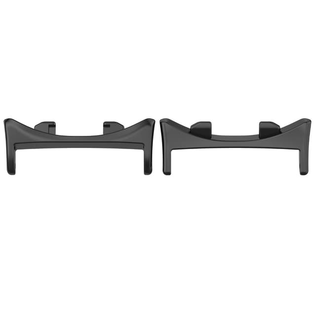 Klockarmband kompatibelt med Honor 20mm zinklegerings-konnektor för Watch GS5 och Watch Fit 2-pack Black Black