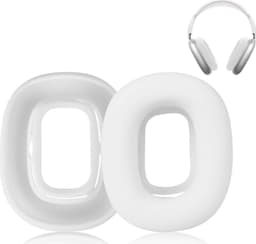 Korvatyynyt yhteensopiva Airpods Max Harmaa White