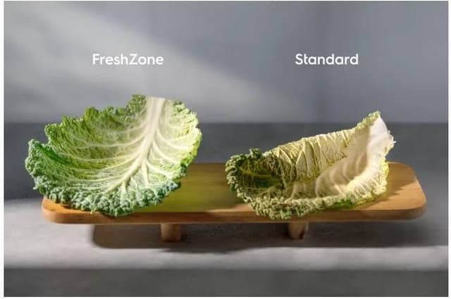 FreshZone-lokero säilyttää vihannesten koostumuksen ja tuoreuden