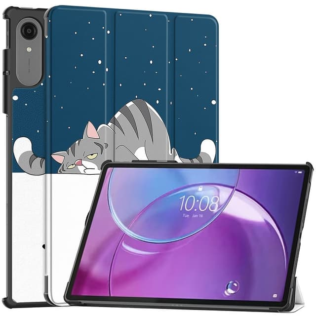 För Lenovo Idea Tab Pro Gen 2 13"" Fodral Tri-fold Stativ Mönstertryck - Cat