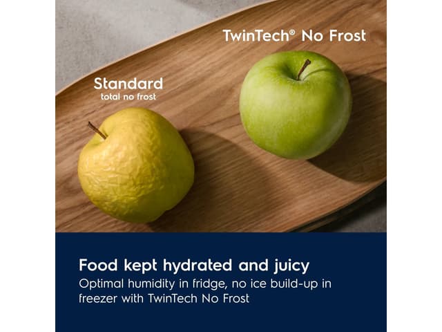 TwinTech® NoFrost: Beskytter produkter og forhindrer opphopning av is