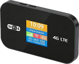 4G LTE mobil WiFi 6-ruter fargeskjerm 300 Mbps bærbar hotspot eurasisk versjon