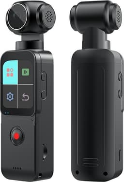 4K 60FPS 75MP kamera actionkamera 1,69"" HD nattesyn 270° roterende linse