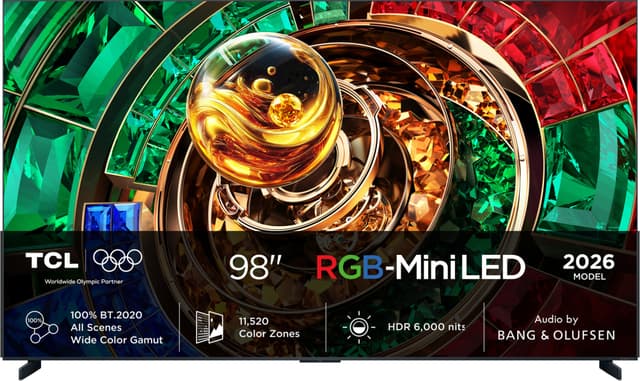 TCL 98" RM9L 4K RGB-Mini LED TV (2026)