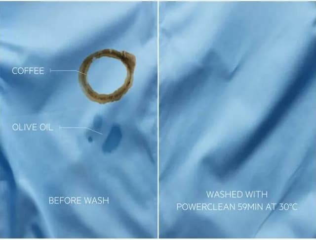 POWERCLEAN 59 MIN. TÄYSI TAHRANPOISTO 30 °C:SSA,* SÄÄSTÄ JOPA 30 % ENERGIAA**