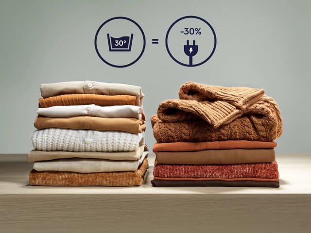 UltraWash 59 min toimii alemmallakin lämmöllä* ja säästää jopa 30 % energiaa.**