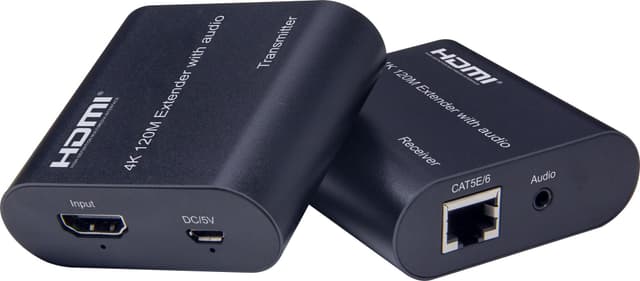 NÖRDIC HDMI-forlænger 120m 4K30Hz med lydoverførsel
