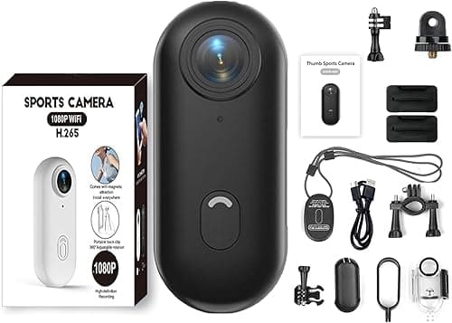 4K Mini handsfree bodycam, POV-kamera, HD 1080p mini bärbar actionkamera med ljud
