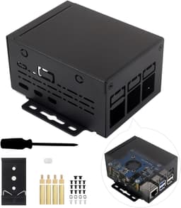 Waveshare industrielt metalkabinet (D) til Raspberry Pi 5