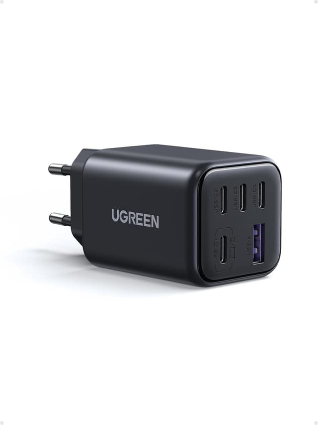 UGREEN 5-portars 45W USB-C snabbladdare med GaN, PD/PPS/QC och 4 USB-C-portar för iPhone 17/16/15, Galaxy S26/S25/S24/S23, iPad, MacBook Neo/Air