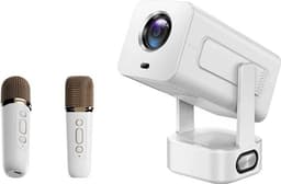 NÖRDIC Projektor 1080P 300ANSI med 2 Karaoke Mikrofoner