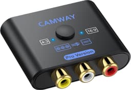 NÖRDIC RCA AV til HDMI-konverter 16:9/4:3 1080P Mini Composite CVBS Video- og Lydkonverter med understøttelse af PAL og NTSC