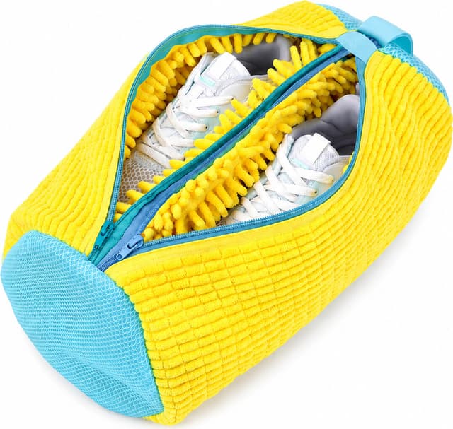 DUBBEL Tvättmaskin Skoväska - Skydda Dina Skor Vid Tvätt! Yellow