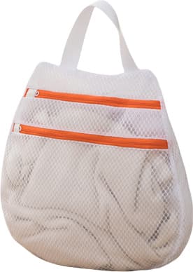 2-pack uppgraderade tvättpåsar med dubbel dragkedja 40 x 40 cm