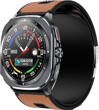 Smartwatch med præcis blodtryksmåling og EKG-funktioner til sundhedsovervågning Brown