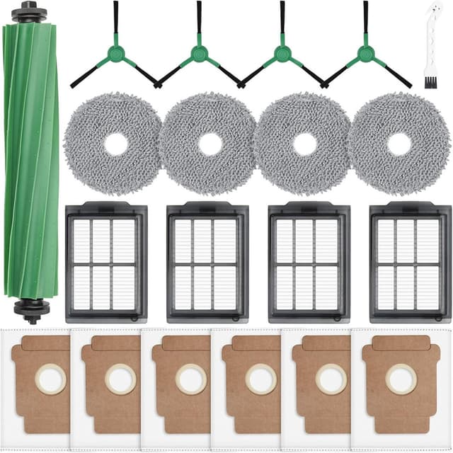 ROOMBA PLUS 405/505 COMBO TILLBEHÖR - KOMPLETT ERSÄTTNINGSKIT FÖR IROBOT DAMMSUGARE, 19 DELAR