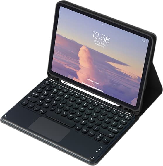 Bluetooth-tangentbordsfodral för Galaxy Tab S7 FE