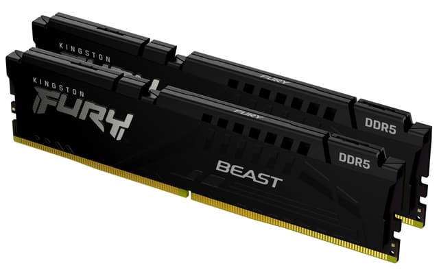 Kingston FURY Beast RGB 16GB DDR5 RAM (2x8GB) 6000MT/s CL30 -muisti