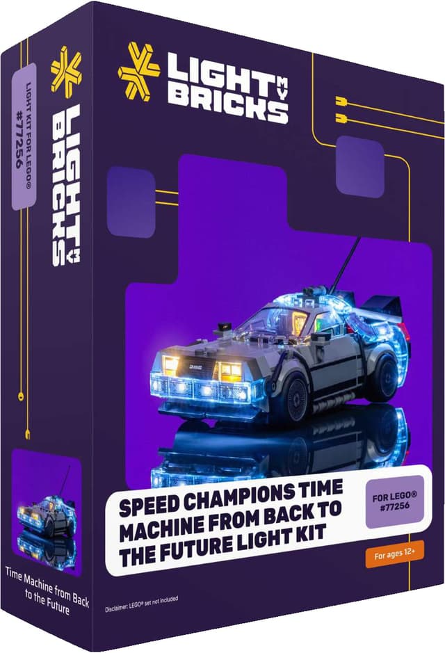 Light My Bricks DeLorean from Back to the Future lyssæt 77256