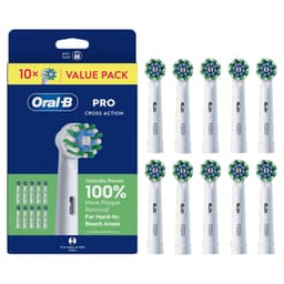 Oral-B Cross Action Tandbørstehoveder 988322 (hvid) 10-pak