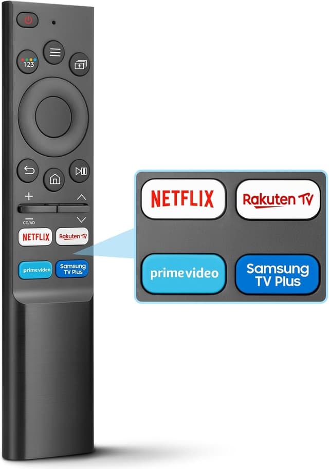 Universell Smart TV-fjärrkontroll för Samsung, kompatibel med originalmodeller från Samsung