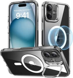 ESR Classic Hybrid (HaloLock) fodral med stativ för iPhone 16 Plus (tr