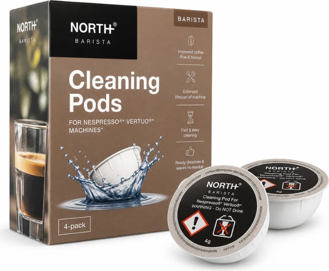 North Cleaning rengøringstabletter til Vertuo CFCNP100 (4 stk)