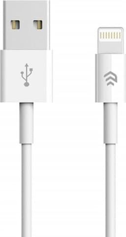 Devia Smart, Lightningkabel (2,1A), 1m, Vit