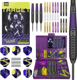 Target Darts Luke Littler dartsæt (3 pile + tilbehør, 100 dele)