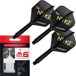 Target Darts Luke Littler K-Flex No.6 tikkavarret (keskipitkä, musta)