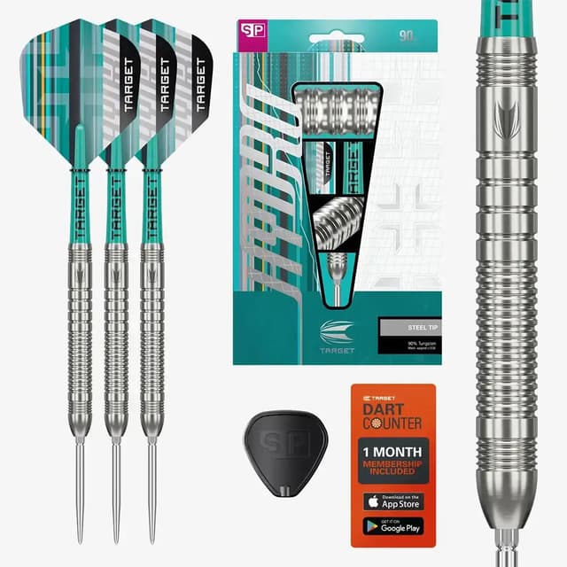 Target Darts Hydro 03 stålspetspilar (90% volfram, 24 g, 2025)