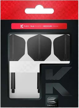 Target Darts K-Flex No.6 tikkavarret (keskipitkä, musta)