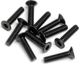 Flat Head Screw M2.5X12Mm (Hexsocket/10Pcs)