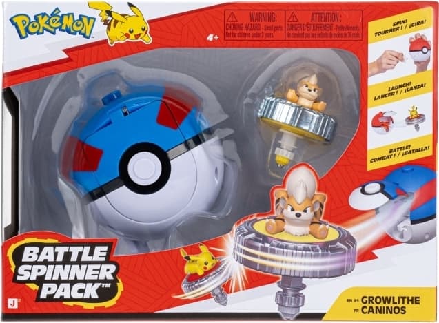 Pokémon Battle Spinner Growlithe med Great Ball (PKW4937)
