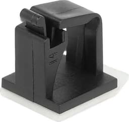 DeLOCK Cable holder with locking clip self-adhesive black 10 pieces