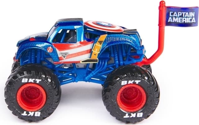Monster Jam 1:64 Marvel singelpaket - Captain America (6071333)