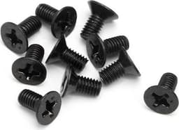 Flat Head Screw M3X6Mm (10Pcs)