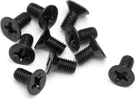 Flat Head Screw M3X6Mm (10Pcs)